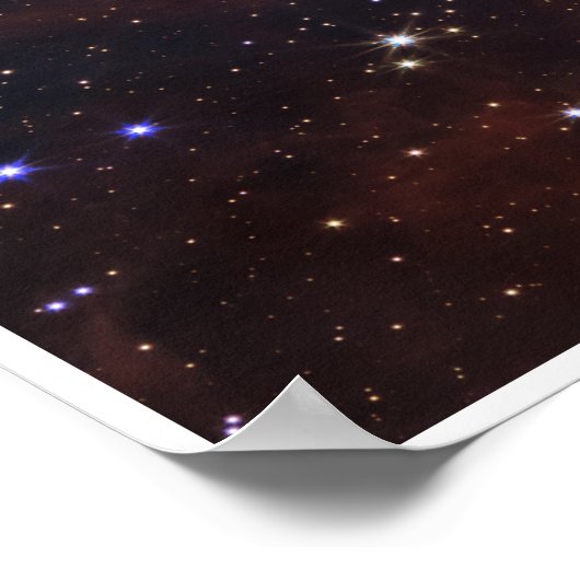 Poster Carina Nebula (image NIRCam) pleine taille (Coin)