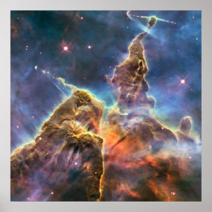 Poster Carina Nebula par le télescope spatial Hubble