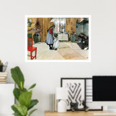 Poster Carl Larsson dans la cuisine Art (Bureau à domicile)