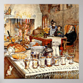 Poster Carl Larsson : Détail de Noël, (Devant)