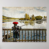 Poster Carl Larsson - Lisbeth Fishing (Devant)