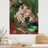 Poster Carl Moll Vintage White Roses (Cuisine)