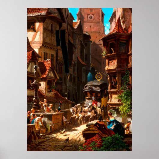 Poster Carl Spitzweig (Devant)