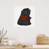 Poster Carlin Chien Arrêtez de m'embêter (Cuisine)