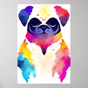 Poster Carlin Chien Nature sauvage Couleurs animales Pein