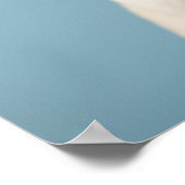 Poster Carlin Chiot contre Arrière - plan bleu (Coin)