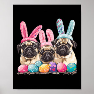 Poster Carlin de Pâques Chien Carlin de Pâques Chien Bunn