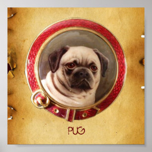 POSTER CARLIN DE PORTRAITS DE CHIEN DE MINIATURE VICTORIE