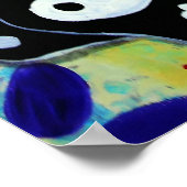 Poster Carlin Dia de los Muertos Amoureux des chiens (Coin)