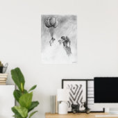 Poster Carlin et ange (Bureau à domicile)