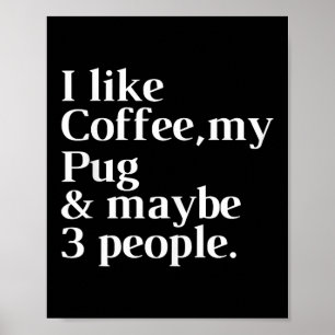 Poster Carlin Funny Propriétaire de chien Café Louvain Ca