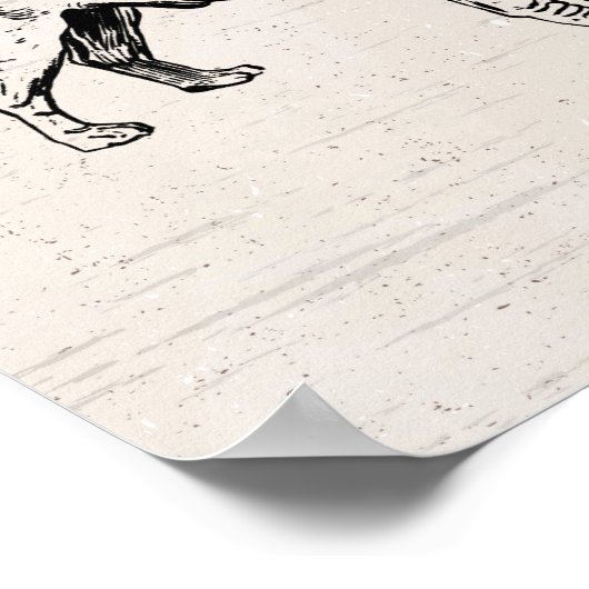 Poster Carlin Life Funny Chien Gangster (Coin)