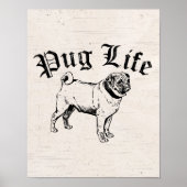 Poster Carlin Life Funny Chien Gangster (Devant)