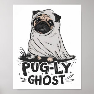 Poster Carlin-ly Ghost Funny Chien Puns Halloween Proprié