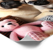 Poster Carlin maman et son chiot (Coin)