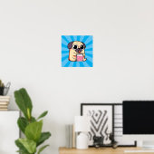 Poster Carlin mignon (Bureau à domicile)