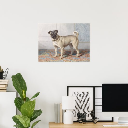 Poster Carlin vintage (Bureau à domicile)