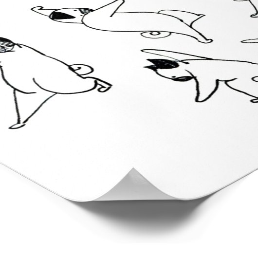 Poster Carlins dansants (Coin)