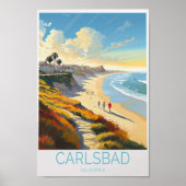Poster Carlsbad California Travel Poster, Carlsbad Califo (Devant)