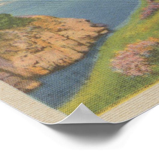 Poster Carmel Bay, CA - Vue de l'arbre "ancien vétéran" (Coin)