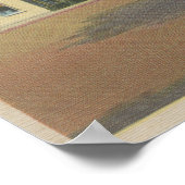 Poster Carmel, CA - Business District Vue du centre-ville (Coin)