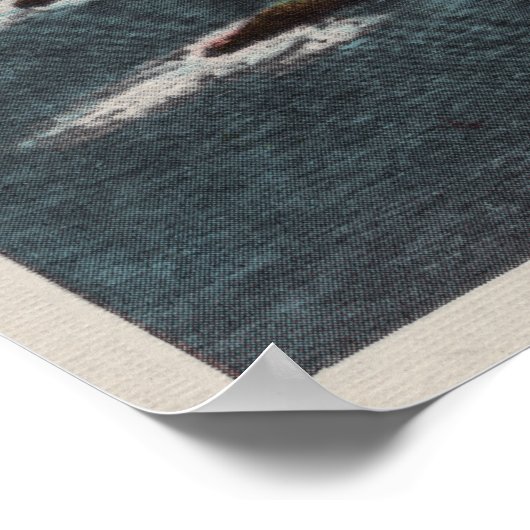 Poster Carmel, CA - Côte accidentée sur Point Lobos (Coin)