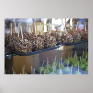 Poster Carmel pommes, Pioneer Carré, Seattle,