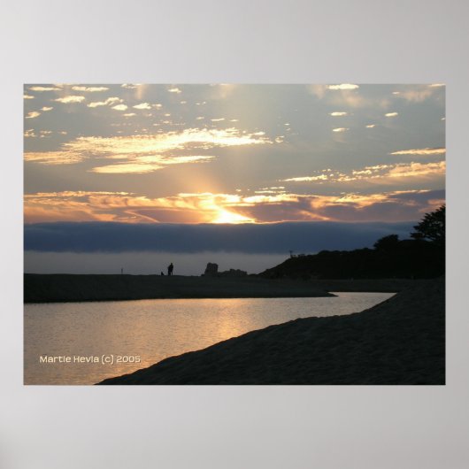 Poster Carmel Sunset Couple (Devant)
