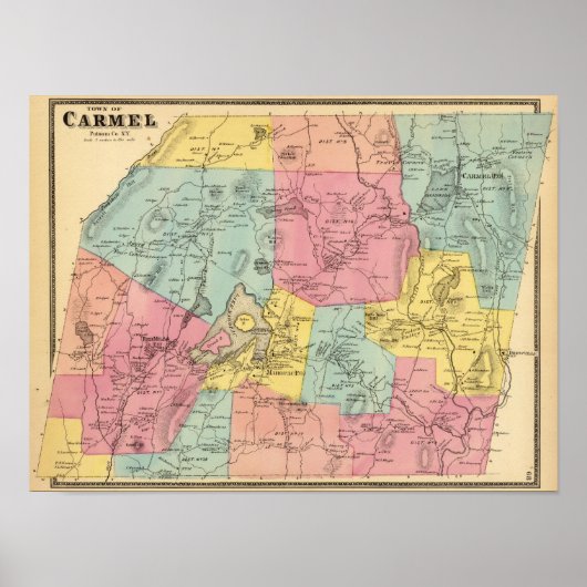 Poster Carmel, Ville (Devant)