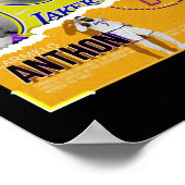 Poster Carmelo-anthony -basketball-papier-affiche-lakers (Coin)