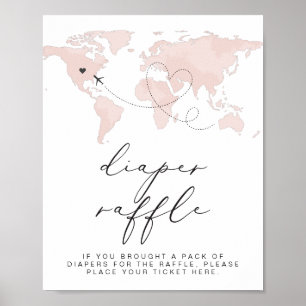 Poster CARMEN Carte rose Aventure Bébé Déchets Raffle