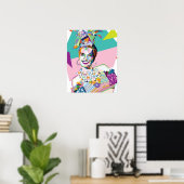 Poster Carmen Miranda apporte de la couleur à la chambre (Bureau à domicile)