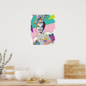Poster Carmen Miranda apporte de la couleur à la chambre (Cuisine)