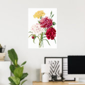 Poster Carnation Flower Imprimer par Pierre-Joseph Redout (Bureau à domicile)