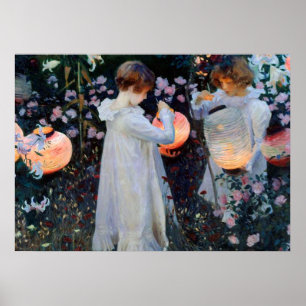 Poster Carnation, Lily, Lily, Rose de John Singer Sargent