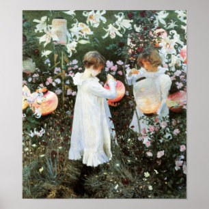 Poster Carnation Lily Lily Rose John Sargent Fine Art