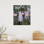 Poster Carnation, Lily, Lily, Rose, John Singer Sargent (Cuisine)