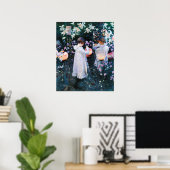 Poster Carnation, Lily, Lily, Rose, Sargent (Bureau à domicile)