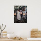 Poster Carnation Lily Rose Sargent Print (Cuisine)