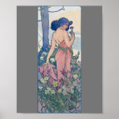 Poster Carnation (Quatre Fleurs), Alphonse Mucha (Devant)