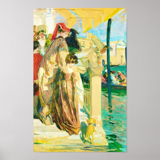Poster Carnaval à Venise, Lucien Simon (Devant)