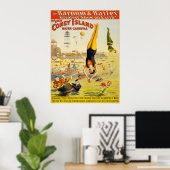 Poster Carnaval Barnum & Bailey Coney Island Water Carniv (Bureau à domicile)
