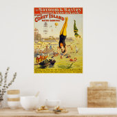 Poster Carnaval Barnum & Bailey Coney Island Water Carniv (Cuisine)