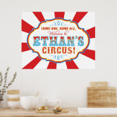 Poster Carnaval Cirque Anniversaire Bannière Ethan PERSON (Cuisine)