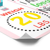 Poster Carnaval de cirque panneau d'affichage du premier  (Coin)