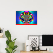 Poster Carnaval de couleurs. (Bureau à domicile)