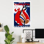 Poster Carnaval de La Havane Carnaval 1942 (Bureau à domicile)