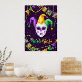 Poster Carnaval de Mardi Gras (Cuisine)