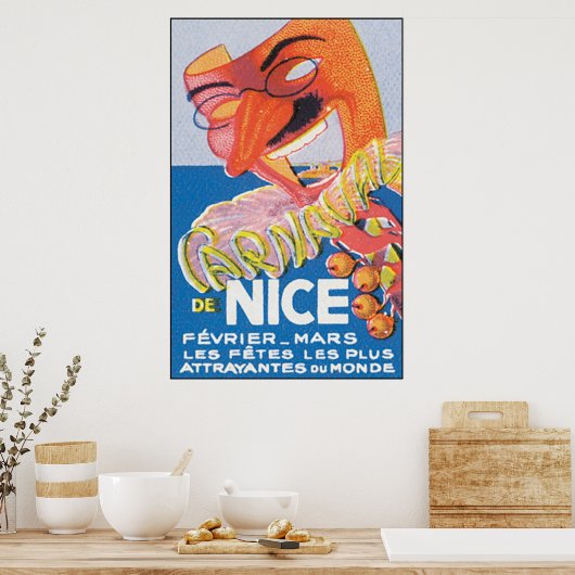 Poster Carnaval de Nice (Cuisine)