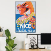 Poster Carnaval de Nice (Bureau à domicile)